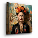 Frida Kahlo Glass Wall Art|| Designer Collection.